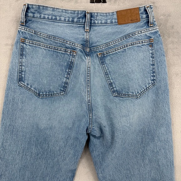 Madewell 90s Straight Jeans Light Wash High Rise Denim Pants Women's Size 29 - Picture 7 of 16